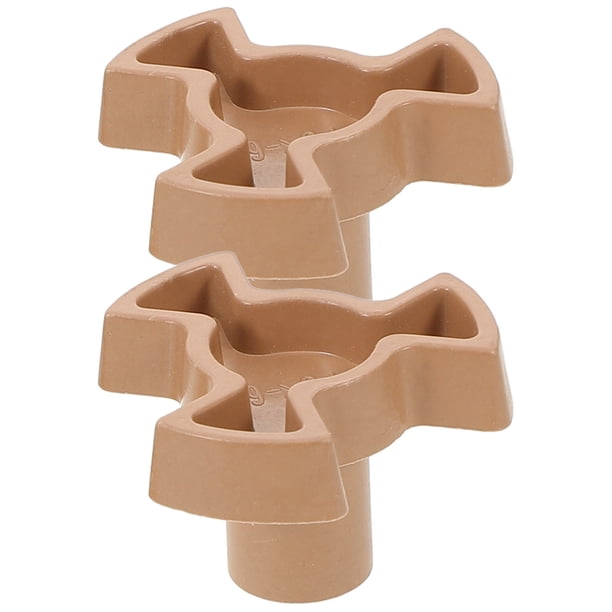 BRIGHTFUFU Acoplador de plástico para plato giratorio de microondas, soporte de eje de horno, soporte de guía de bandeja de vidrio, 2 uds.