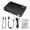 Black (US Plug), variant on Rupoun 18W Uninterruptible Power Supply 15V 24V POE DC UPS Battery Backup for Camera Router Optical Modem, EU Plug (7.48 in / 19 cm)