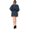 thumbnail image 5 of HAPPY BAY Women's Bathing Suit Cover-up Mini Wrap Dresses 3X-4X Stripes, Blue, 5 of 5