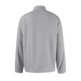 thumbnail image 4 of Zimjoy Mens Quarter Zip Pullover Casual Lightweight 1/4 Zip Sweatshirt Men Fall Mock Neck Long Sleeve 1/4 Zipper Pullover Mens Texture Waffle Sweatshirt, Light Gray L, 4 of 5