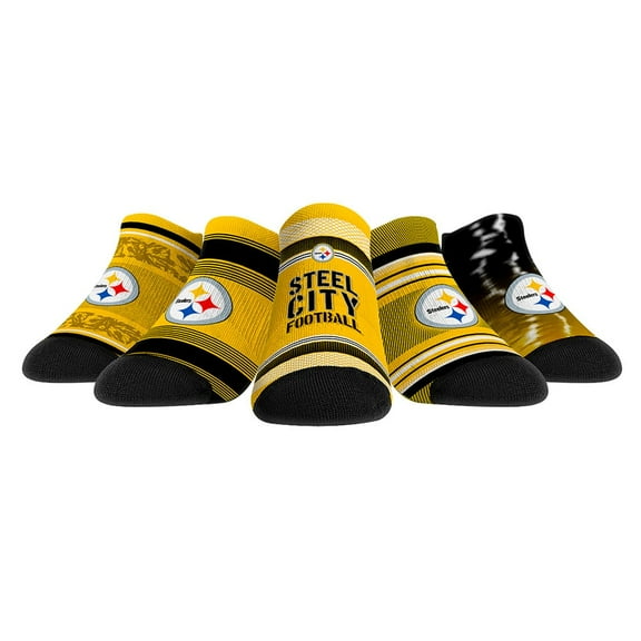 Youth Rock Em Socks Pittsburgh Steelers Super Fan Five-Pack Low-Cut Socks Set