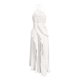 thumbnail image 5 of TaTaai Women's Chiffon V-Neck Spaghetti Strap Midi Dress Ruffle Pleated Design Flowy Long Dress Slim Fit Casual Dress for Daily Vacation Gift, 5 of 7