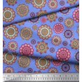 thumbnail image 3 of Soimoi Polyester Crepe Fabric Mandala Kaleidoscope Print Fabric by Yard 42 Inch Wide, 3 of 3