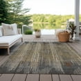 thumbnail image 6 of Addison Rugs Chantille Indoor/Outdoor Transitional Stripes Taupe Washable Rectangle Rug, 10' x 14', 6 of 6