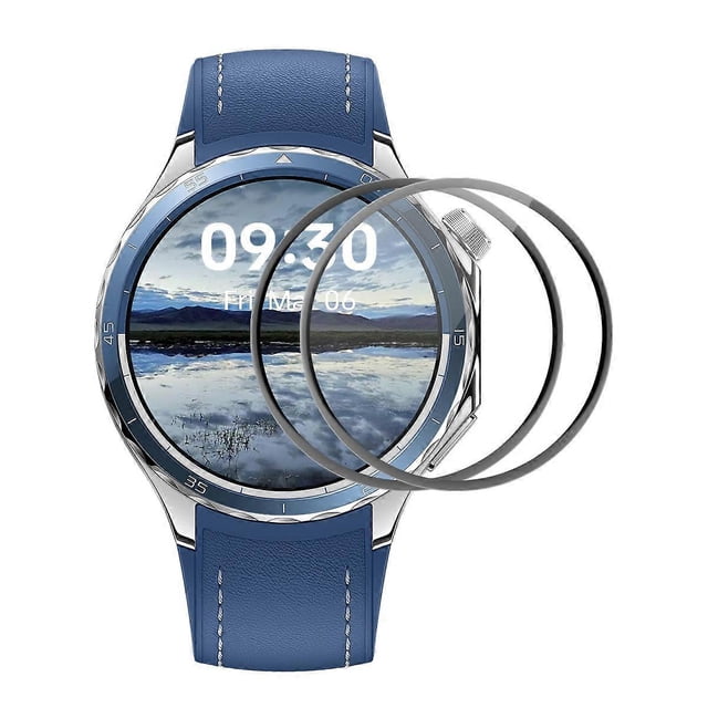 For Oppo Watch X2 2Pcs Screen Protector ENKAY HAT PRINCE 3D Curved PC PMMA Ultra Clear Film - Black