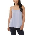 thumbnail image 2 of 32 Degrees Women's  2-Pack Wire Free Built-in Bra Stretch Top Relaxed Fit Camisole-White / M, 2 of 6
