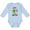 AE-Light Blue, variant on Cinco De Mayo Let's Fiesta Cute Cactus with Sombrero Boys or Girls Long Sleeve Baby Bodysuit