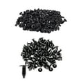 thumbnail image 1 of 200 Pcs Black Plastic Rivets: 100 Pcs Car Molding Door Fender 5Mm Hole Rivets Fixing & 100 Pcs Bumper Fastener Rivet Clips Auto Furniture Assembly Expansion Screws Kit, 1 of 8