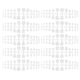 thumbnail image 1 of Artificial Toe Nail Set, Square Toenails 240pcs  For Prom Ordinary Color,Transparent, 1 of 8