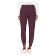 thumbnail image 3 of Med Couture Women's 8739 Smocked Waist Jogger Scrub Pant -Wine-Small, 3 of 5