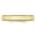thumbnail image 3 of 10K Yellow Gold 4mm Light Weight Milgrain Half Round Band Ring Size 4.5, 3 of 7