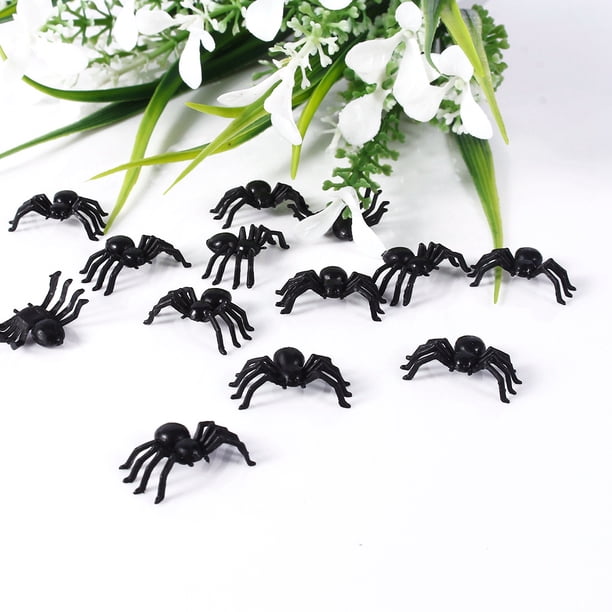 30 Arañas De Plástico Pequeñas Para Decoración De Halloween, Realistas Con Ojos Rojos, Accesorios De Broma 30 Arañas De Plástico Pequeñas Para Decoración De Halloween, Realistas Con Ojos Rojos, Accesorios De Broma