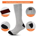thumbnail image 3 of Calcetines Calentados Calcetines Eléctricos Calcetines con Batería Calcetines Cálidos Recargables para Invierno, 3 of 7
