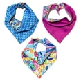 thumbnail image 2 of Bandanas para perros BFF set de 3 piezas, talla chica, hojas, 6 looks en 1, 2 of 5