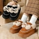 thumbnail image 4 of Zapatillas para uso al aire libre en invierno, zapatos de algodón con lazo de interior de suela gruesa, zapatillas bajas de algodón cálidas de terciopelo de invierno para mujer, 4 of 5