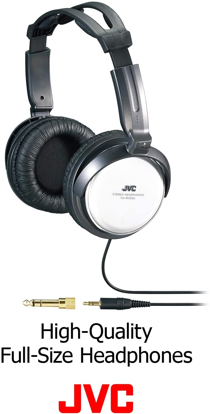 JVC Noise-Canceling On-Ear Headphones, Gray, HARX500 - image 3 of 8