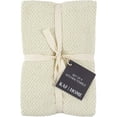 thumbnail image 2 of KAF Home Deluxe Kitchen Towels Set, Popcorn Terry Dish Towels, 18” x 28”, Alabaster, 4 Pack, 2 of 5