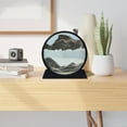 thumbnail image 2 of Rourlinge New Glass Quicksand Hourglass, Kinetic Sand Art Decor for Office Desk & Living Room, Stress Relief Sensory Toy, Mindfulness Meditation Timer, Home Office Decoration Gift, 2 of 7