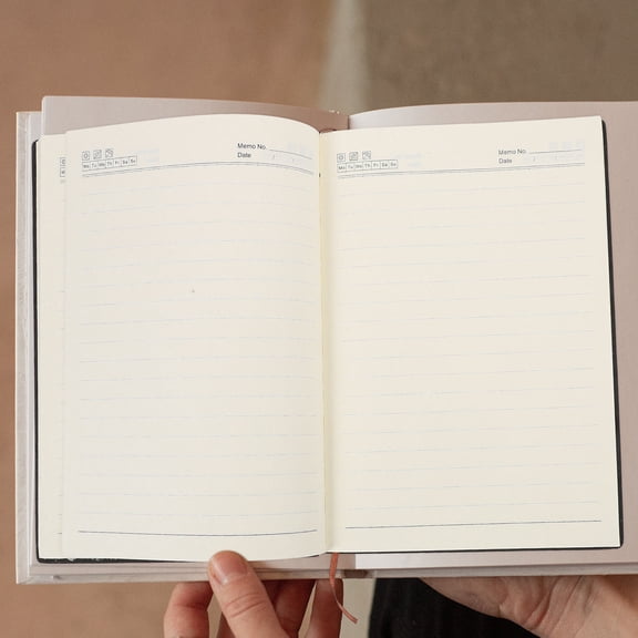 ETEREAUTY Black Journal Notebook Portable Planner Organizer with Monthly Planner 2025 for Home Use