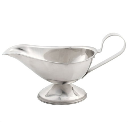 Stainless Steel Sauce Boat - Home Restaurant Stainless Steel Insulated Condiment Gravy Sauce Boat 8 Ounce