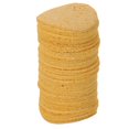 thumbnail image 1 of 50 piezas de esponja para soldar, herramienta para limpiar puntas de soldador, esponjas cosméticas redondas amarillas, respetuosas con el medio ambiente, 1 of 6