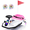 Pink, variant on Alpha Joy 24V Electric Go Kart for Kids Ages 3+, Crazy Drifting Go-Kart 180W Ride on Toy with 9.3 MPH Max Speed, Bluetooth & LED Lights, Safety Harness, Red
