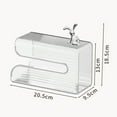 thumbnail image 6 of Pnellth Wall-Mounted Transparent Tissue Box Punch-Free Installation Large Capacity Transparent Toilet Paper Holder Multifunctional Bathroom Kitchen Napkin Dispenser Box Household Supplies, 6 of 8
