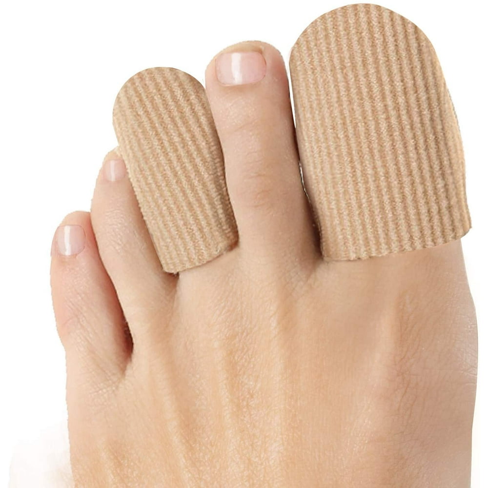 10 Pack Toe Caps Close Finger Toe Sleeve Tubes Toe Protectors Gel Rubbing Tube to Prevent