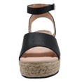 thumbnail image 3 of Apakowa Girls Espadrille Flatform Wedge Sandal Summer Open Toe Platform Sandals (Color : Black, Size : 11 Little Kid), 3 of 8