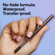 Almay All-Day Eyeliner Pencil, Precision Tip Eye Makeup, Hypoallergenic, Built-In Sharpener, 206 Black/Brown, 0.01 oz