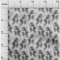thumbnail image 2 of oneOone Polyester Spandex Dark Gray Fabric Floral Quilting Supplies Print Sewing Fabric By The Yard 56 Inch Wide, 2 of 5