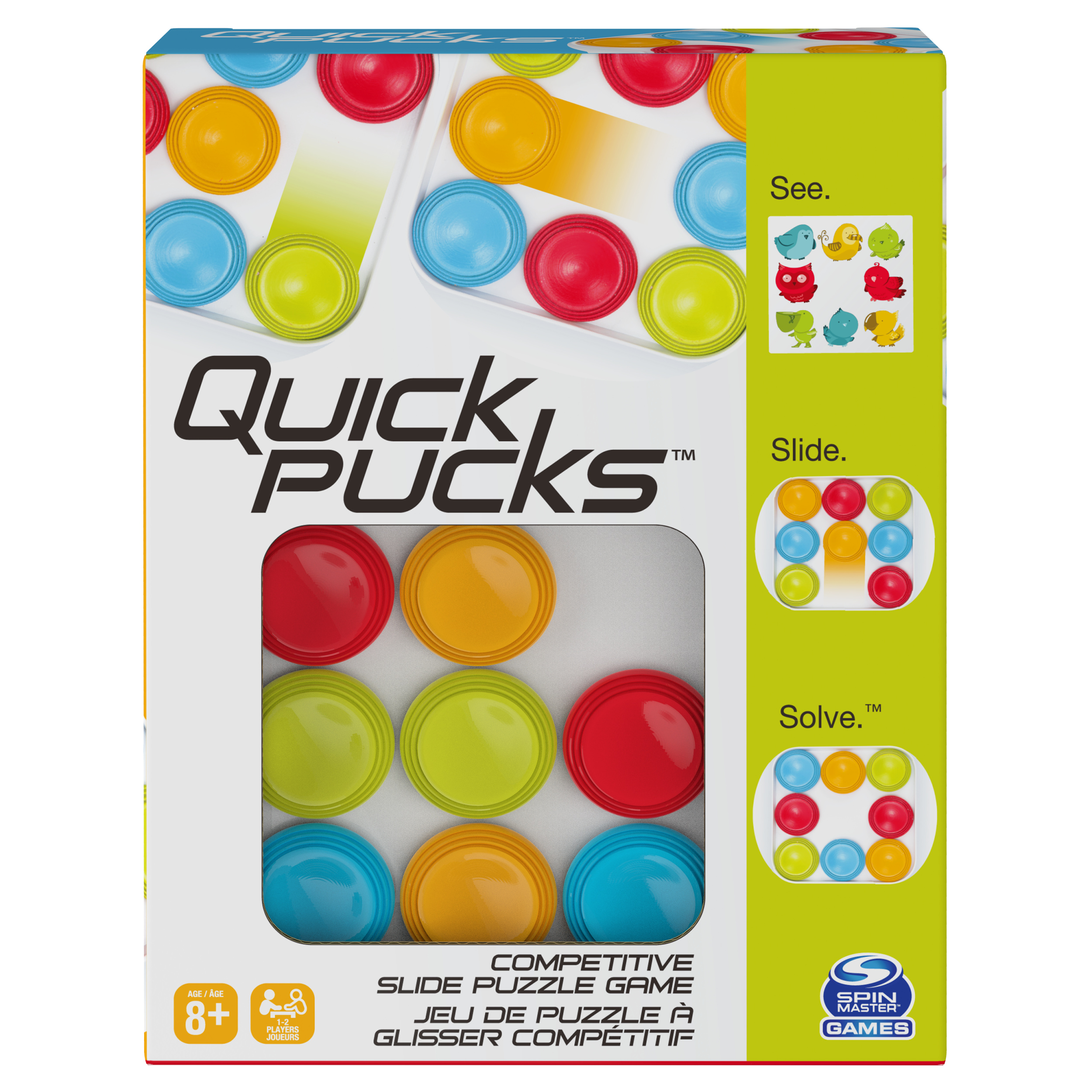 Spin Master Quick Pucks Puzzle-Spiel – Schnelles Denkspiel Für 1-2 Spieler Ab 8 Jahren