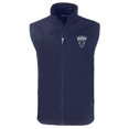thumbnail image 2 of Men's Cutter & Buck  Navy Howard Bison Big & Tall Charter Eco Full-Zip Vest, 2 of 3