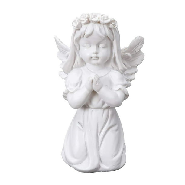 Ange AVEC une fleur - Figurine angelique - Cherubin avec une