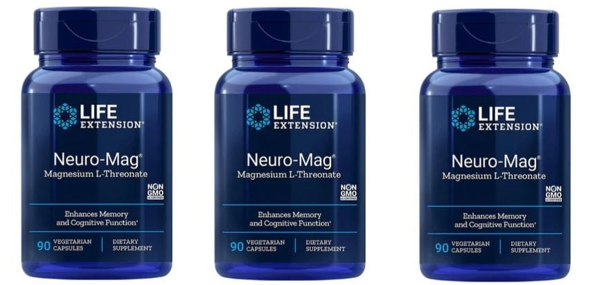 Life Extension, Neuro-Mag Magnesium L-Threonate 90 Vegetarian Capsules ...