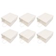 thumbnail image 4 of Bolsa De Regalo Artesanal, Bolsas De Papel Kraft Blancas Versátiles Ahorro De Tiempo Universal Con Asas Para Favores De Fiesta ANGGREK Otros, 4 of 8