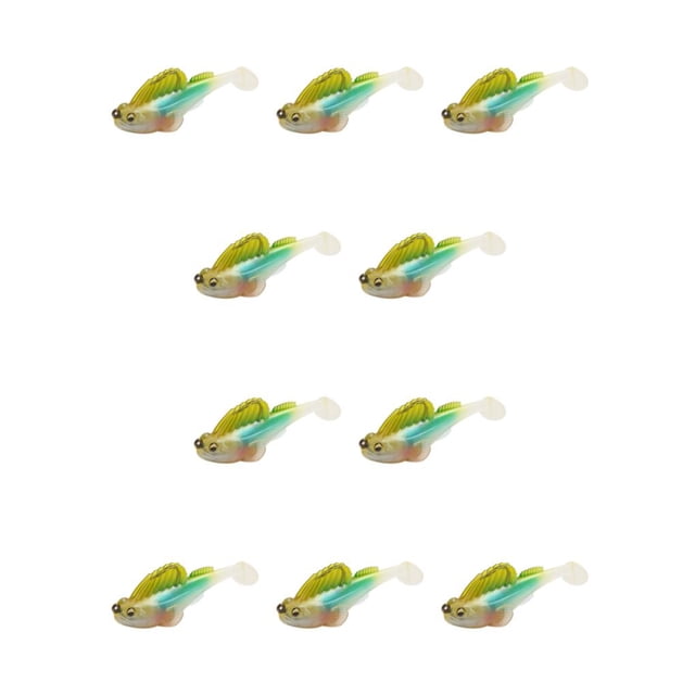 Toystoory Simulación Pequeño cebo falso Profesional Deporte al aire libre Tamaño pequeño Señuelo de pesca artificial Aparejo Tipo de ajuste Tipo 5 10piezas
