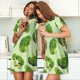 thumbnail image 4 of Disketp Broccoli 3 para Camisón Corto de Manga Corta para Mujeres, Camisón Cómodo con Escote Redondo, Bonito y Confortable, 4 of 6