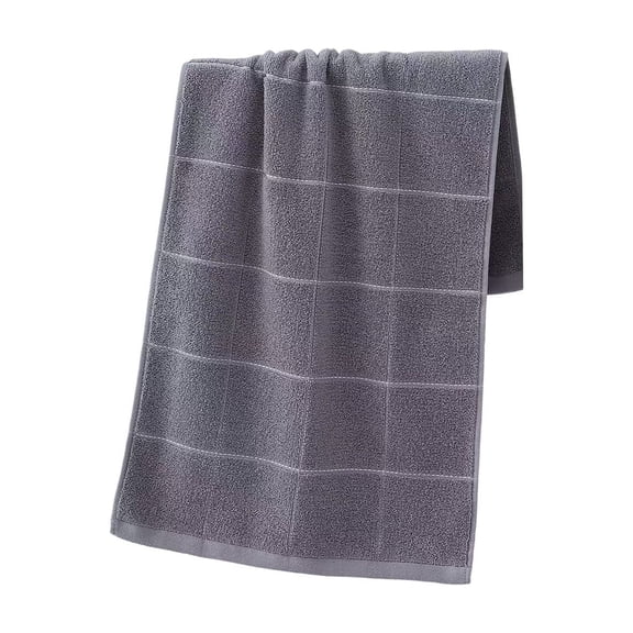 Kyusrd Hand Towels for Bathroom,Cotton Soft Absorbent Decorative Hand Towel for Face Spa Bath Gym Kitchen,Gray,34x72cm