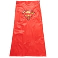 thumbnail image 3 of DC Comics Justice League Superman Toddler Boys 3 Piece Outfit Set: Waterproof Rain Jacket Cape Umbrella blue / red 3T, 3 of 5