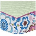 thumbnail image 2 of Bacati - Botanical Pink/Aqua/Fuchsia/Green Girls Quilted Changing Pad Cover, 2 of 2