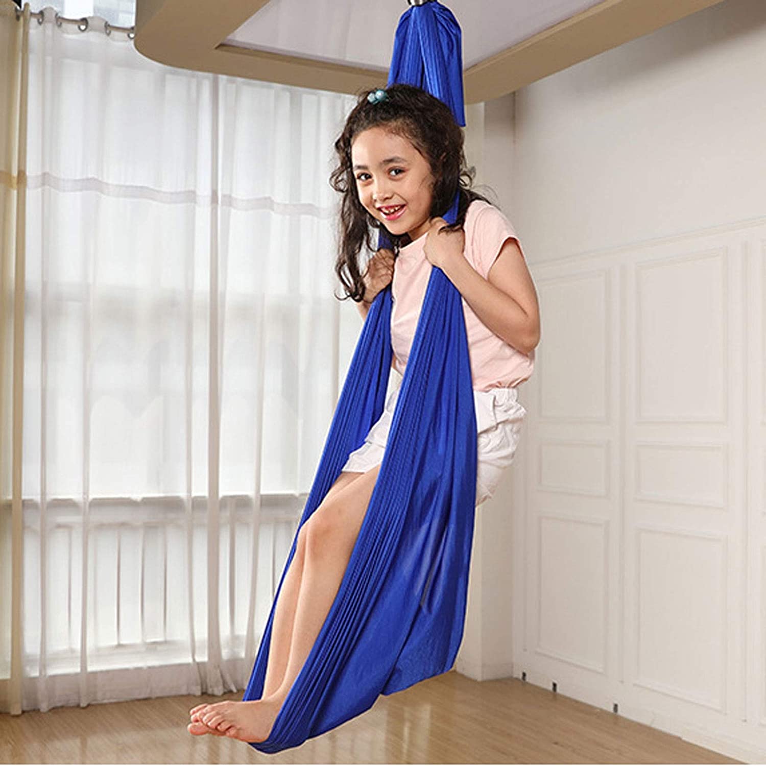 ZCYBHD Indoor Adult Therapy Swing Sensory Swing for Adults with  Load-Bearing 200kg Sensory Swing Adjustable Hammock for Children to Play ＆  Calm (Colo テーブル、チェア、ハンモック