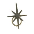 thumbnail image 3 of Zeckos Gold Cast Iron Decorative Starburst Door Knocker 5 inches, 3 of 5