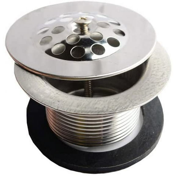 Avalon Waste and Overflow Shoe Plug Strainer W/ 1-7/8" Diameter 11-1/2" Thread/inches Stainless