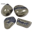 thumbnail image 2 of Harmonize 4 Pieces Pyrite Tumbled Assorted Size Natural Reiki Healing Stones, 2 of 7