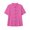 Hot Pink, variant on Womens Blouses Dressy Casual Mandarin Collar Short Sleeve Blouse Button Front Summer Top Loose Fit Solid Color Asian Style Shirt (Light Blue,L)