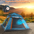 thumbnail image 6 of Tcbosik Instant Pop Up Tent for 4-5 Person, Waterproof Portable Family Tent with 2 Mosquito Nets Windows for Camping, Hiking, Backpacking, Fishing, Travel, Blue, 6 of 9