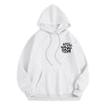 thumbnail image 4 of Hpapadks Womens Hoodie Funny Social Dog Mom Print Long Sleeve Loose Hooded Top for Dog Lovers Womens Sweatshirt White XL, 4 of 6
