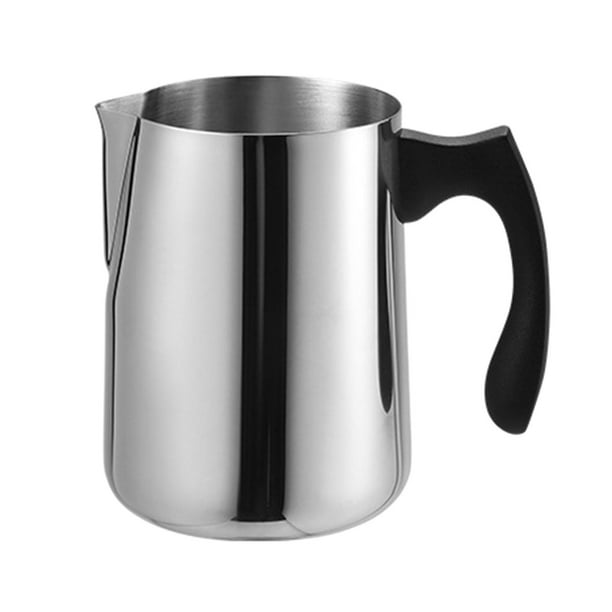 Espumador de leche para café, leche y chocolate caliente de acero inoxidable 600ml