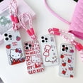 thumbnail image 2 of Funda de Hello Kitty con soporte para correa de muñeca para Motorola Moto, E13, E22, E40, 20, 30, E7Power Edge, 30, X30, 20 S, 40 Pro lite, 2 of 5